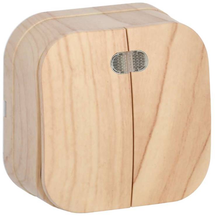 Выключатель 2-клавишный IEK Glory EVH21-K34-10 сосна