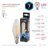 Лампа светодиодная филаментная ЭРА E14 7W 4000K прозрачная F-LED BTW-7W-840-E14 Б0027961 фото 4