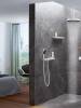 Шланговое подключение Hansgrohe Rainfinity Porter 500 26843700 с полкой и держателем фото 4