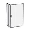 Душевой уголок Am.Pm Gem W90G-403-120280-BT профиль черный, стекло прозрачное, 120x80