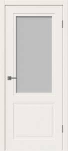 Межкомнатная дверь Владимирская Фабрика Дверей Flat 2 Ivory стекло White Cloud 900x2000