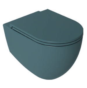 Унитаз подвесной Isvea Infinity 10NF02001SV-2P безободковый, сиденье с микролифтом, изумрудный матовый