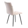 Набор из кресла и стула Tetchair Bari LT 25052 бежевый, черный, флок фото 4
