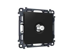 Комплект механизма TV розетки SAT Ambrella Volt MA MA813050 черный матовый