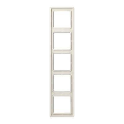 Рамка 5-постовая Jung LS 990 бежевая LS985W