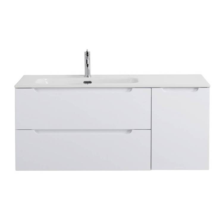 Тумба под раковину BelBagno ETNA-1200-2C-1A-SO-BL-L Bianco Lucido, 120.9x50x46.2