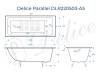 Чугунная ванна Delice Parallel DLR220503-AS 150x70, с антискользящим покрытием, без ножек фото 8