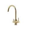 Смеситель для кухни Sancos Taper SC4012ZG с возможностью подключения фильтра для воды, полированное золото