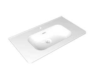 Раковина AQUAme Rondy RON8146 белая глянцевая, 81x46