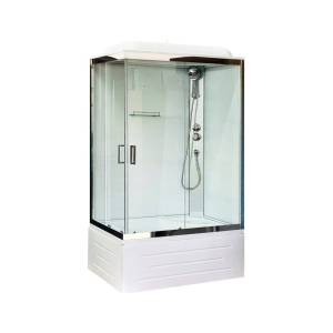 Душевая кабина Royal Bath BP RB8120BP5-WT-CH-R с высоким поддоном, с сиденьем