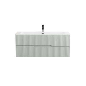 Тумба с раковиной Cezares Duet-N 120 зеленый жемчужный, раковина CZR-8073-120