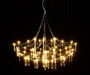 Большая подвесная люстра хрустальная светодиодная Kink Light Галанта 07883-83,33(21)