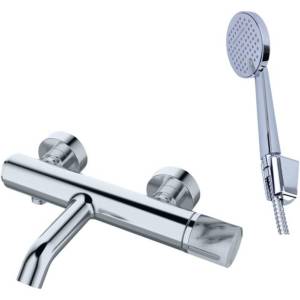 Смеситель для ванны Bronze de Luxe Focus 24603CM хром, мрамор