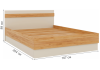 Кровать Woodville Кассандра 559201 натуральный 160x200 фото 2