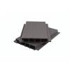 Фасадная панель Polivan Group Nusadua 3D Co-Extrusion Mix Grey Dark ДПК сплошная 3600x200x33