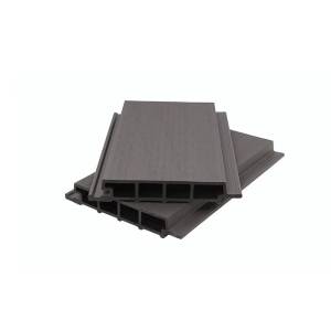 Фасадная панель Polivan Group Nusadua 3D Co-Extrusion Mix Grey Dark ДПК сплошная 3600x200x33