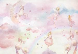 3D Фотообои Artegrafico «Сказочные феи» KID-066 акварель