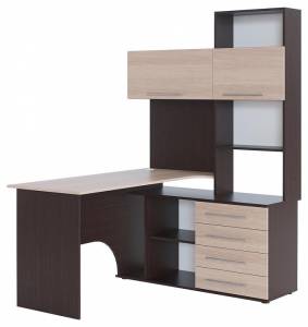 Стол компьютерный Сокол КСТ-14.1П 00-00015789, 4680212015700, 4680212015717 Венге/беленый дуб