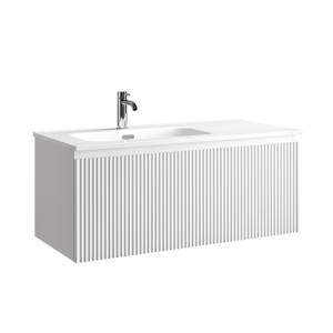 Тумба с раковиной Sancos Snob R 1.0 левая, Bianco, 100x42.6