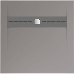 Поддон для душа Allen Brau Infinity 8.21001-PGM без накладки, платина, 900х900