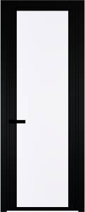Межкомнатная дверь Profil Doors 2 AGP цвет профиля Черный, стекло безопасное 6 мм монохром белый просветленный 700x2000
