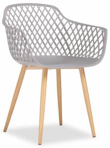Стул Woodville Rikon 15557 натуральный, серый