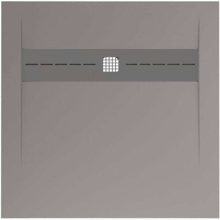 Поддон для душа Allen Brau Infinity 8.21001-PGM без накладки, платина, 900х900