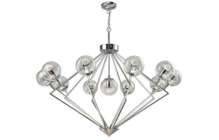 Подвесная люстра Crystal Lux Fabricio SP11 CHROME/TRANSPARENTE