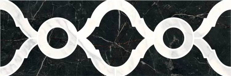 Бордюр Kerama Marazzi Фрагонар ID92T наборный черный 30x9.9x0.9