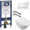 Комплект Унитаз подвесной Villeroy&Boch Subway 2.0 5614R2R1 alpin + Инсталляция Geberit Duofix UP 320 111.300.00.5 + Кнопка + Крепления
