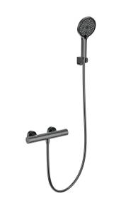 Смеситель для душа Wonzon & Woghand WW-B3013-A-BGG с термостатом, темный графит