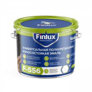 Полиуретановая ударопрочная эмаль Finlux F-556 Universal полуглянцевая серая RAL 7040 10 кг