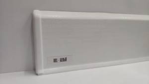 Плинтус Ideal Деконика D85 001 Белый 2200x85x22