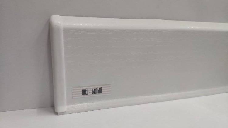 Плинтус Ideal Деконика D85 001 Белый 2200x85x22
