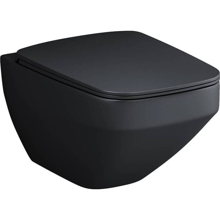 Унитаз подвесной Am.Pm Inspire V2.0 C50A1700MBSC FlashClean безободковый, черный матовый