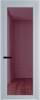 Межкомнатная дверь Profil Doors 1 AGP цвет профиля Серебро, стекло безопасное 6 мм фиолетовое шпион 800x2000