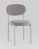 Набор из 4 стульев Stool Group Бриф SN AV 477-C82-7004-K X4 серый каркас светло-серый муар, велюр фото 2