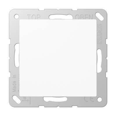 Заглушка с суппортом Jung A 500 белая A594-0WW
