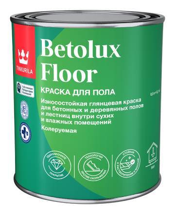 Краска для пола Tikkurila Betolux Floor глянцевая база С 0.9 л