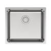 Мойка кухонная Paulmark Yuni 49 Uni YU49-BS Брашированная Сталь, 49x44