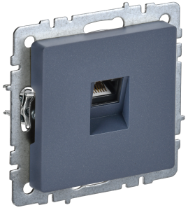 Розетка компьютерная RJ45 IEK Brite BR-K10-1-K35 маренго