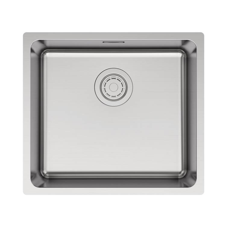 Мойка кухонная Paulmark Yuni 49 Uni YU49-BS Брашированная Сталь, 49x44