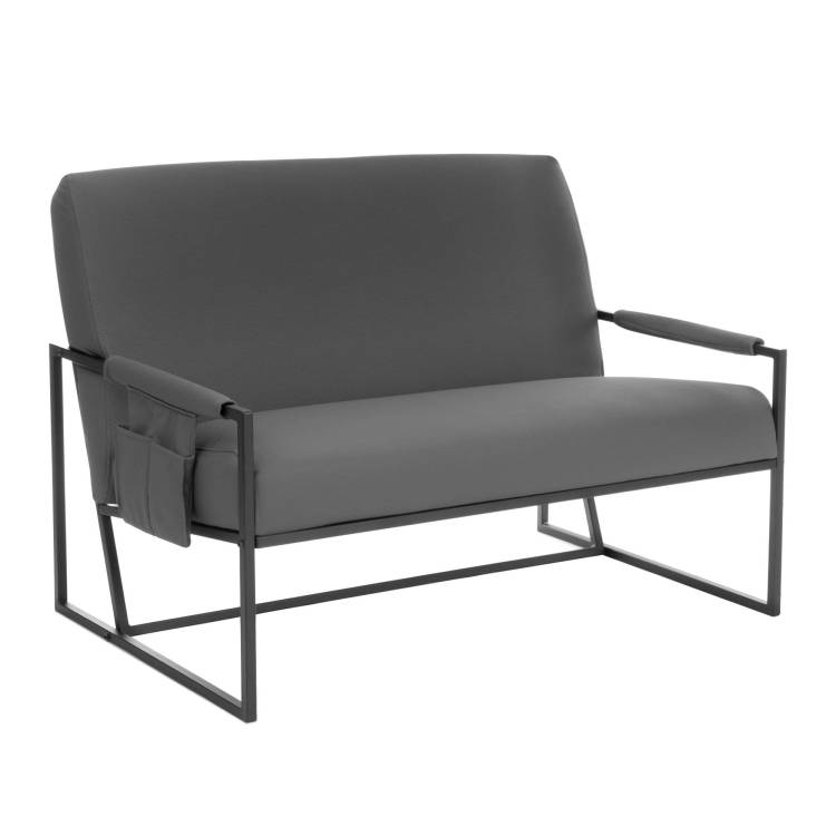 Диван Tetchair Charli lux 25215 sharp графит, экокожа