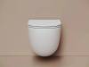 Унитаз подвесной Ceramica Nova Vogue (Тренд) CN4008TMW безободковый, сиденье микролифт, черный матовый фото 3