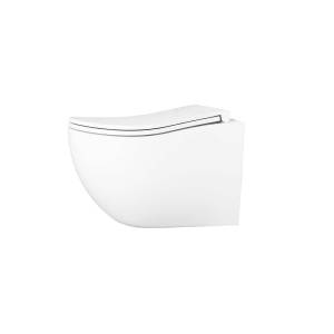 Унитаз подвесной D&K Munchen DT1566516 безободковый, с крышкой-сиденьем микролифт