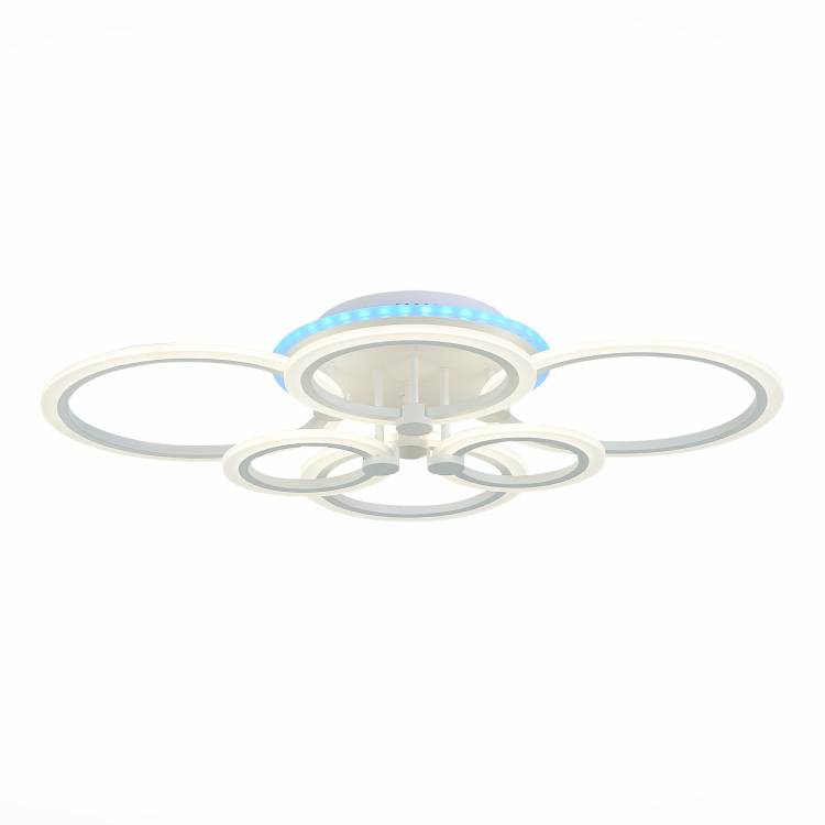 Большая потолочная светодиодная люстра Evoluce Церина SLE500552-06RGB