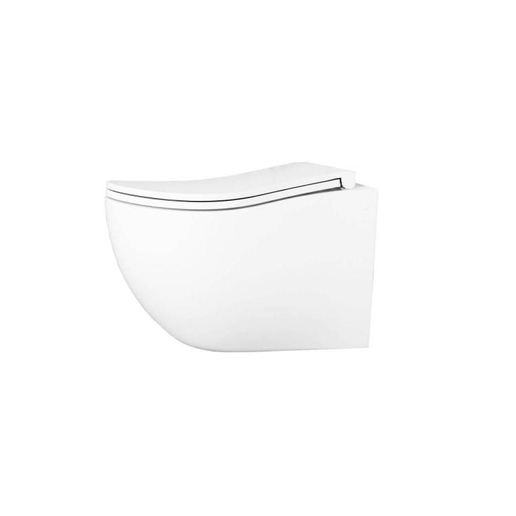 Унитаз подвесной D&K Munchen DT1566516 безободковый, с крышкой-сиденьем микролифт