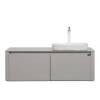 Тумба с раковиной Black&White U915.1200R 9151200R 40x120x55 Белый/Серый