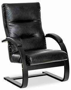 Кресло Leset Монэ 4687203506414 венге/черный Dundi 109