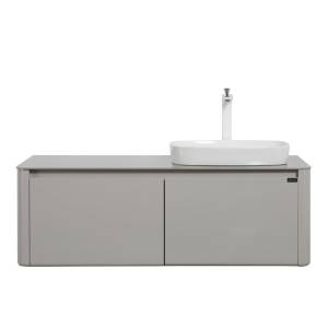 Тумба с раковиной Black&White U915.1200R 9151200R 40x120x55 Белый/Серый